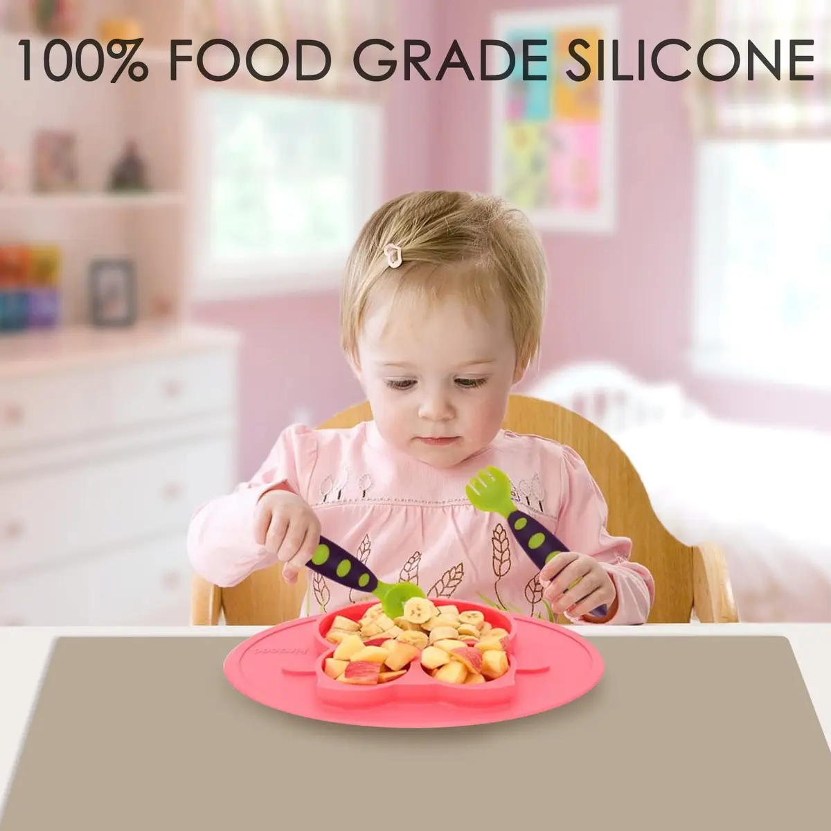 QPIX DIGITAL Extra Large Silicone Mat 70cm x 50cm (27.6'' x 19.7'') | Heat-Resistant, BPA-Free Kitchen Counter Protector - view 3