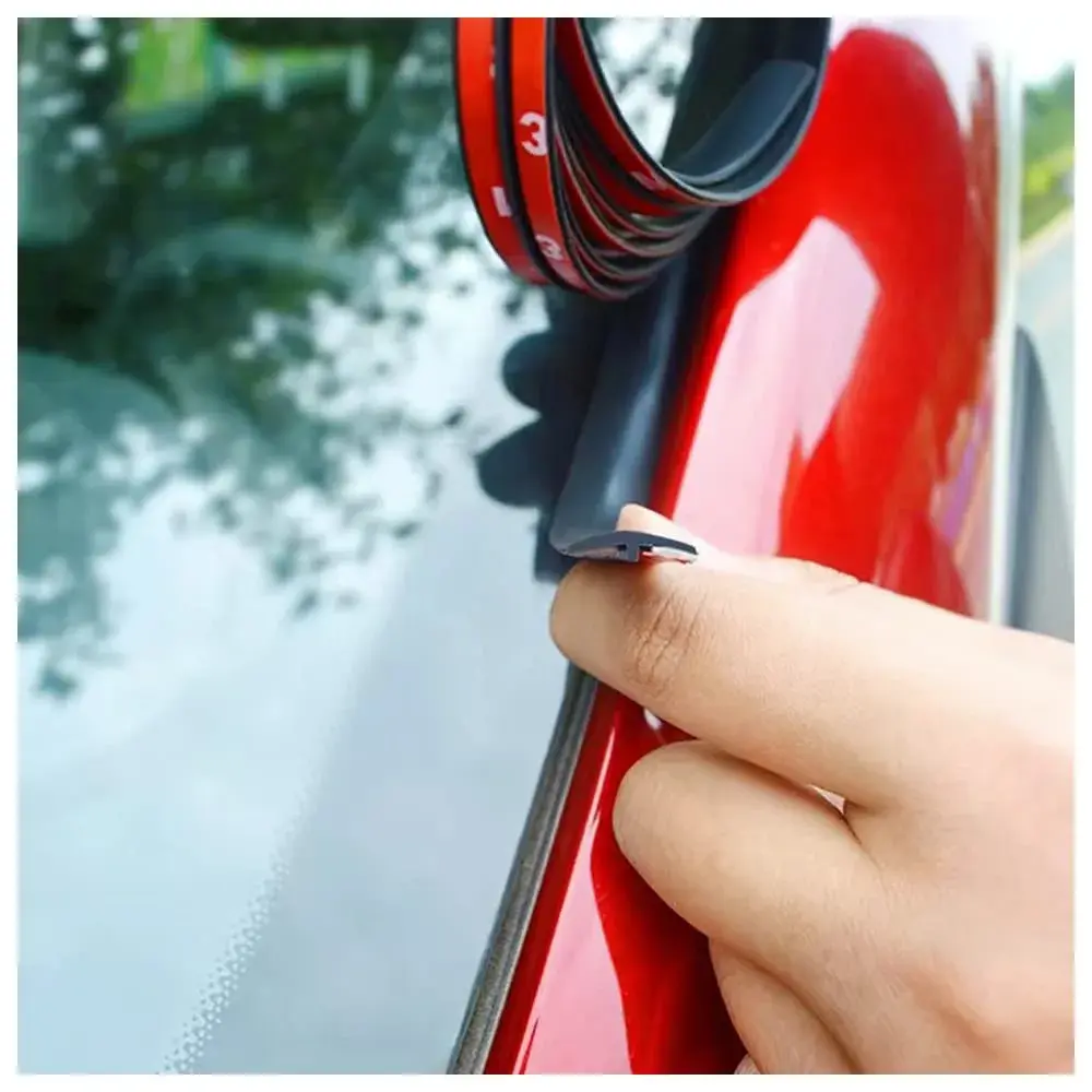 Turcee T-Car Weather Stripping Seal 7.16 m (23.5 Ft) | Reduces Wind Noise & Dust Ingress - main product image
