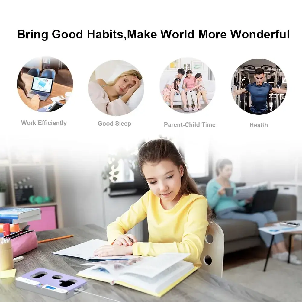 ySky Portable Phone Lock Box with Timer, Purple | 18.3cm (7.2in) Internal Size - view 4