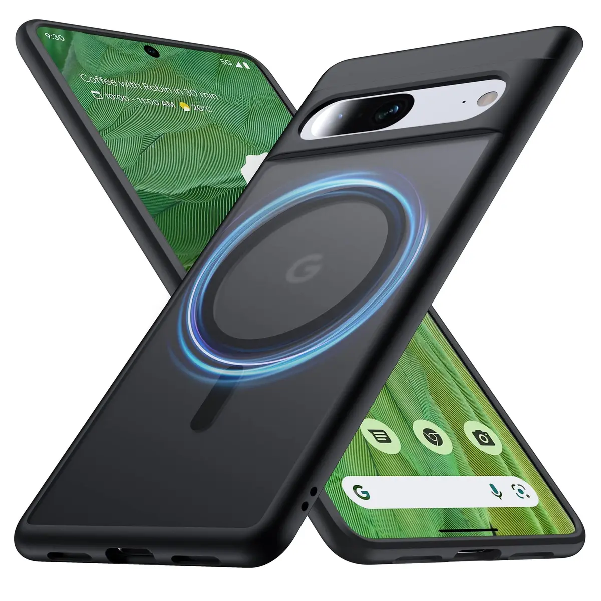 FNDMIL Magnetic Case for Google Pixel 7 (6.3-inch) | Translucent Matte Black - main product image