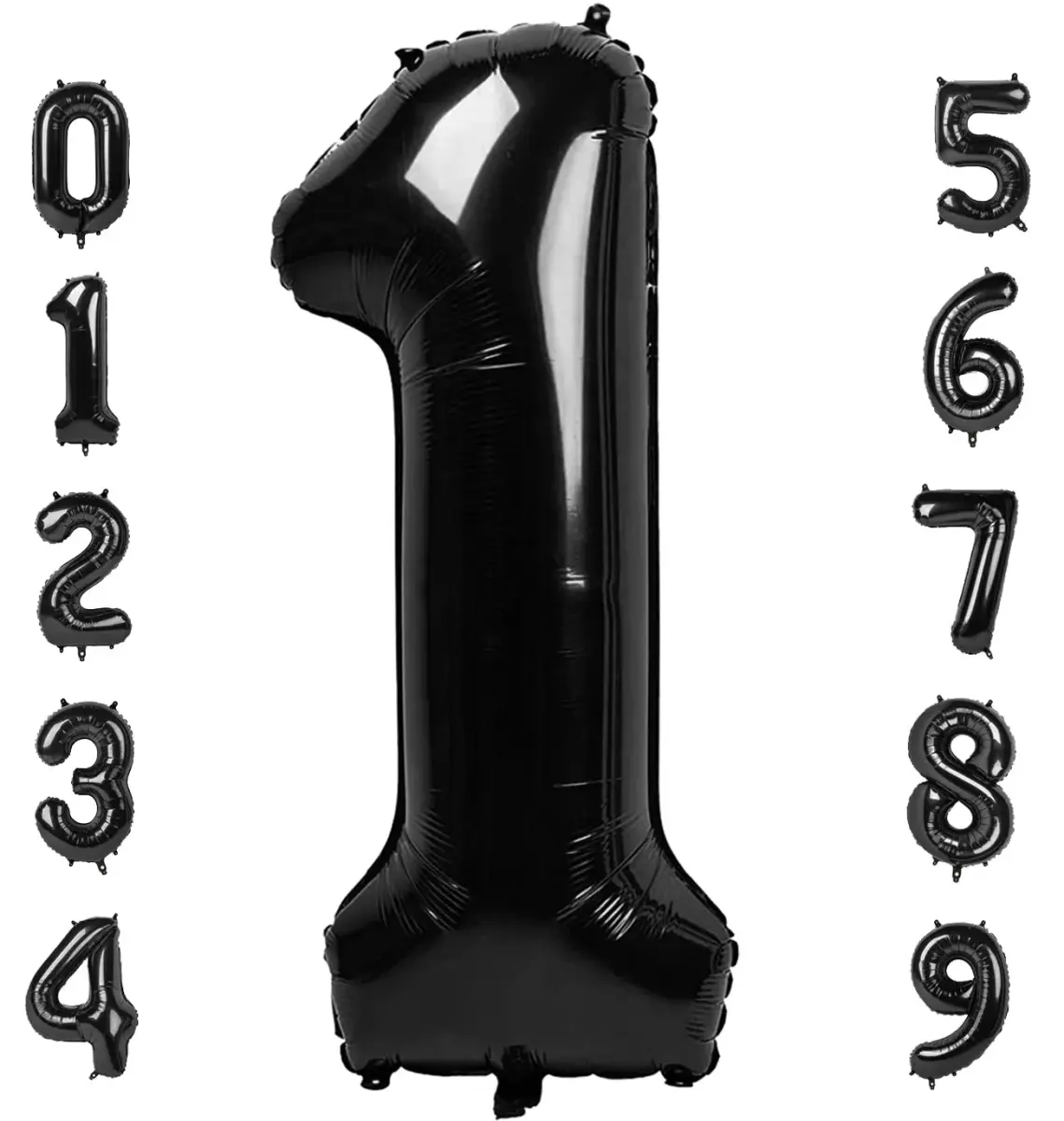 Mluchee Black Number 1 Balloon 40 Inch | Birthday Party Decorations for Adults - main product image