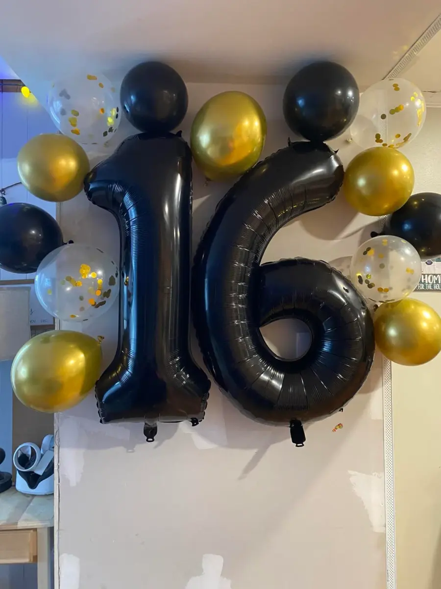 Mluchee Black Number 1 Balloon 40 Inch | Birthday Party Decorations for Adults - view 2