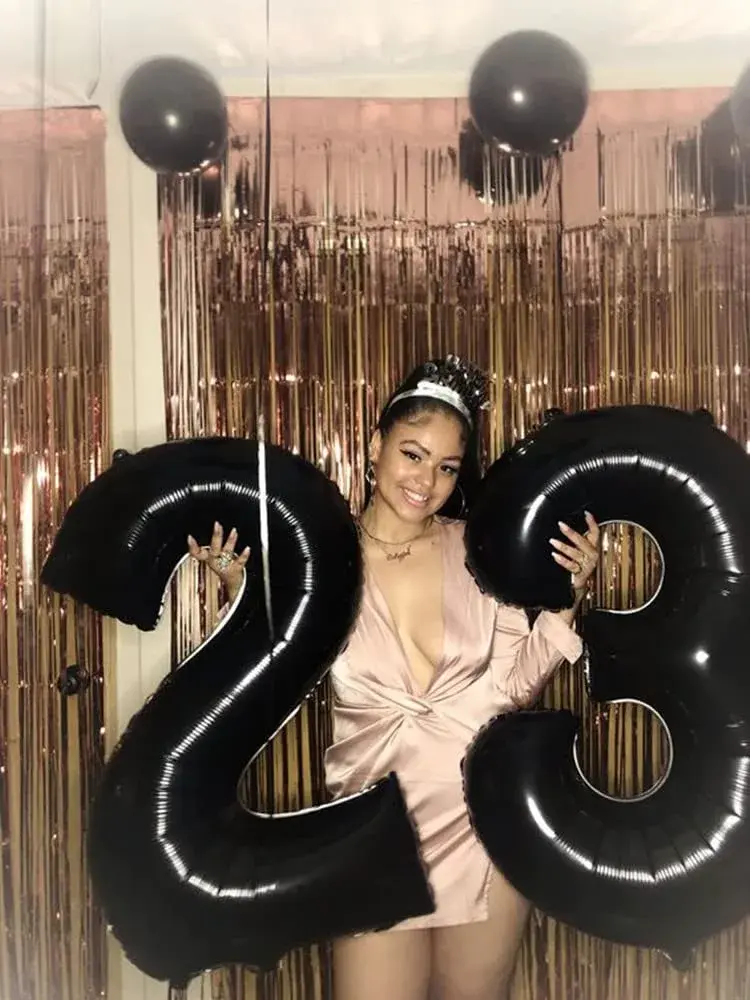 Mluchee Black Number 8 Balloon 40 Inch | Jumbo Party Decoration - view 4