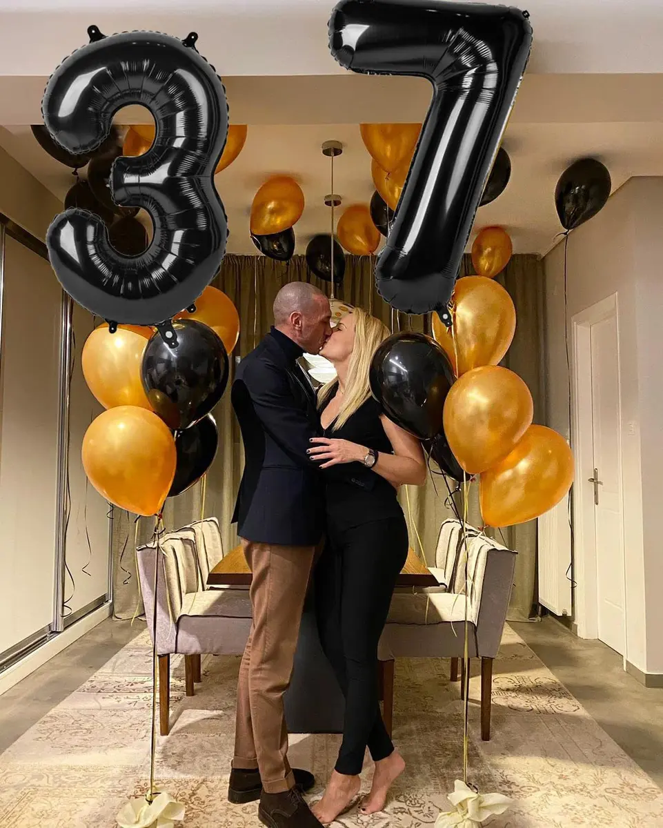 Mluchee Black Number 5 Balloon 40 Inch | Jumbo Foil Balloon for Birthday Party Decorations - view 5