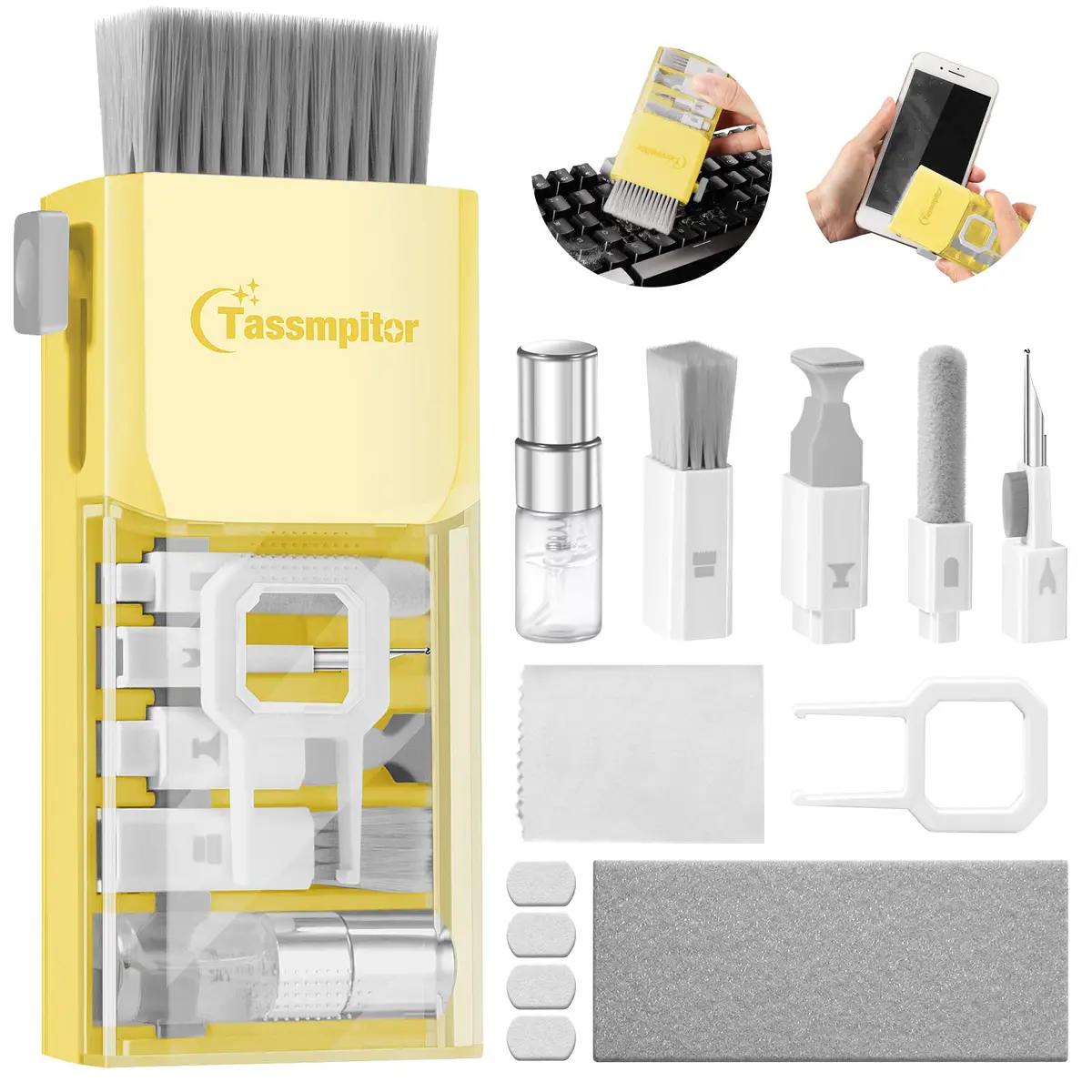 Tassmpitor All-in-1 Keyboard Cleaner Laptop Cleaning Kit | Deep Device & Screen Cleaning Tools - main product image