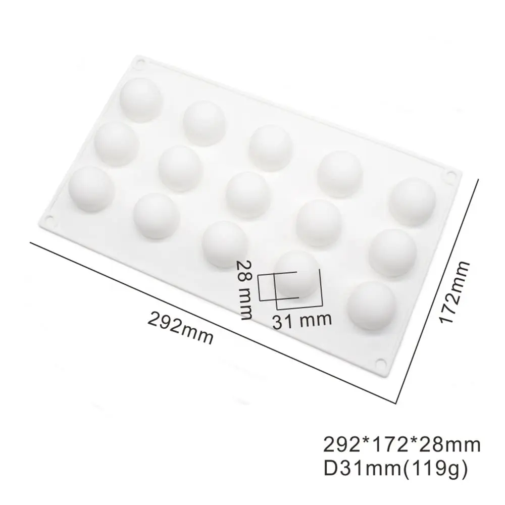 mostsom Fruit Shape Silicone Mold 29.67cm (11.68x6.84x1.12 inch) | Food Grade Baking & Dessert Mould - view 4