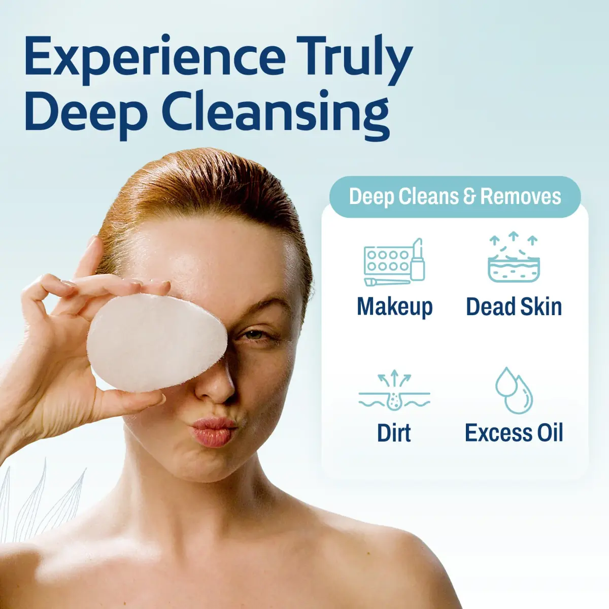 HartFelt Exfoliating Facial Sponge Pad 10 Pack | Daily Cleansing Scrubber for Makeup, Dirt, Dead Skin - view 3
