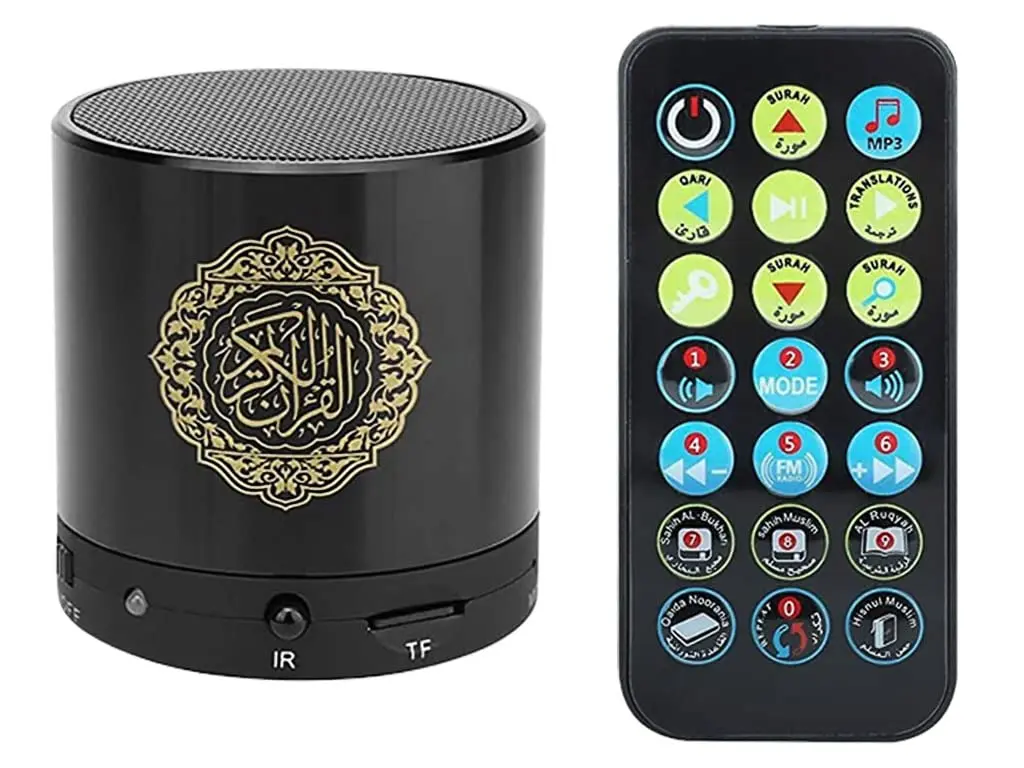 Hitopin Digital Quran Speaker with Remote Control 8G | Portable MP3 Player with 18 Reciters & 15 Translations - main product image