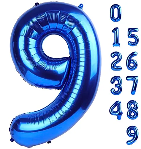 Mluchee Number 4 Balloons 40 Inch Navy Blue Balloon | Helium Foil Balloon for 4th Birthday Party Decorations - main product image