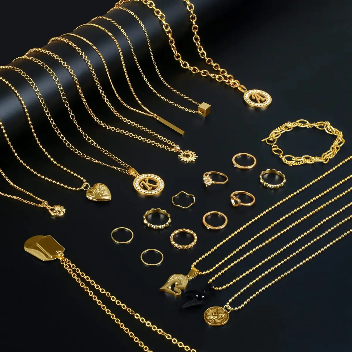 Ecoofor Gold Necklace Chains for Jewelry Making Kit 78.7ft (10 Rolls) | DIY Necklace Bracelet Jewelry Making with Jump Rings & Clasps - view 5