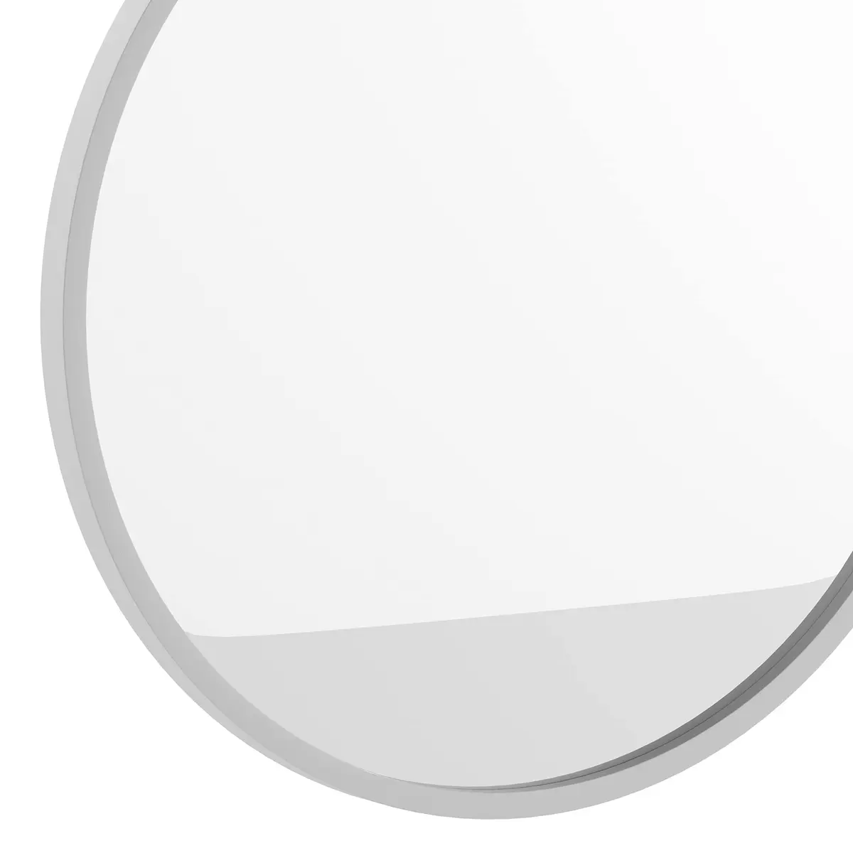 Taylor & Logan Julianne 20" Round Silver Metal Framed Wall Mirror | Modern, Safety & Versatile Design - view 6