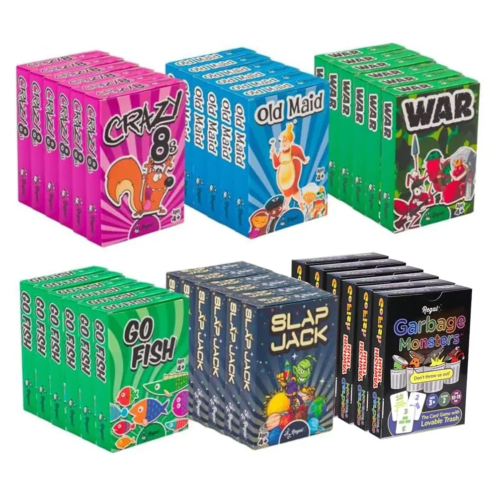 Regal Games Classic Kids Card Games Set - 6 Packs, 36 Decks | Educational & Fun for Ages 4+ - main product image