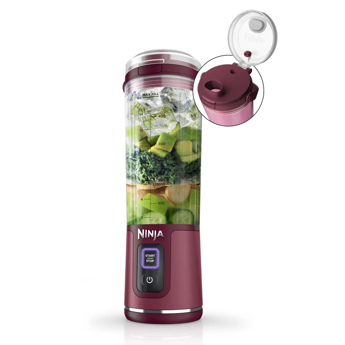 Ninja Blast Portable Blender, Cordless, 18oz Vessel, Cranberry Red - main product image