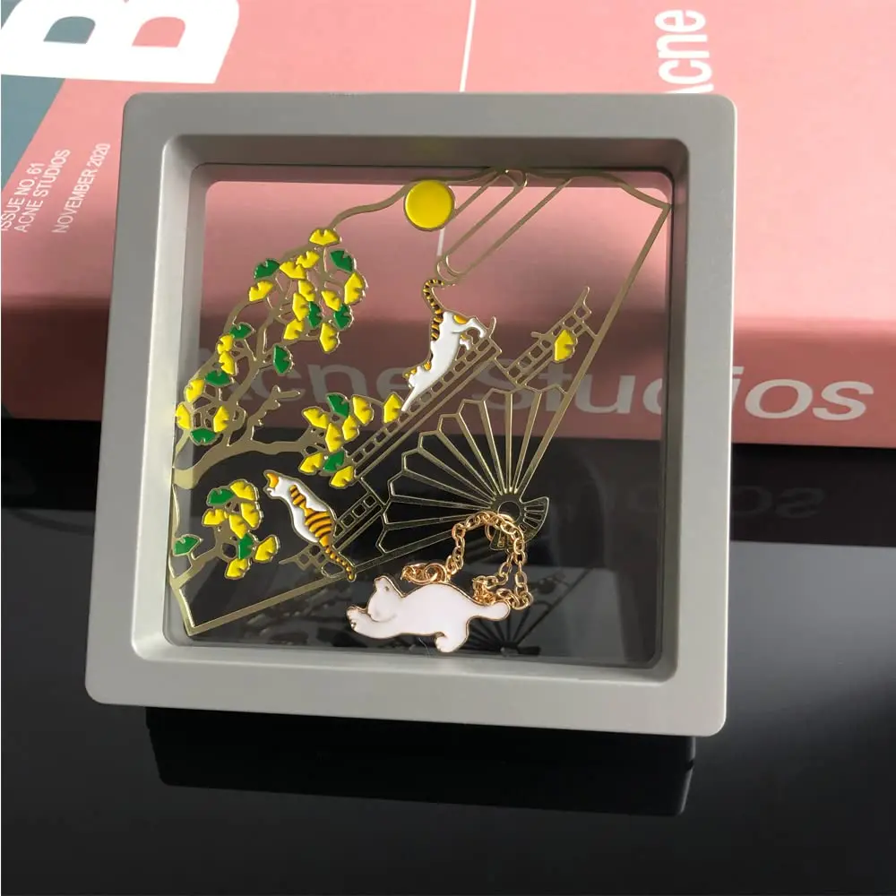 SSLBeryl Book Club Gifts for Women Book Lovers Readers Students Bookmark (Cat) | Cute Copper Bookmarks - view 4