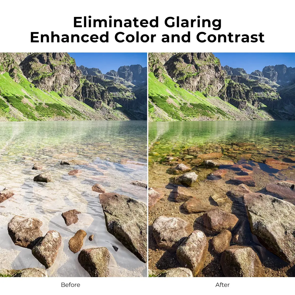 K&F Concept 82mm Circular Polarizer Lens Filter Ultra-Slim Optical Glass | Enhance Colors & Reduce Reflection - view 5
