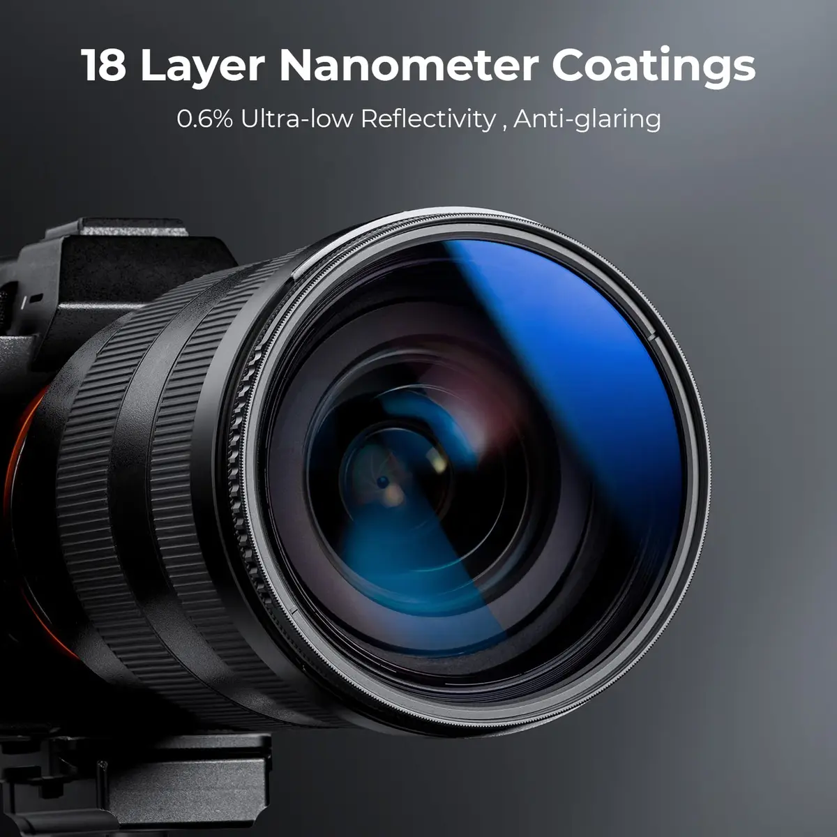 K&F Concept 82mm Circular Polarizer Lens Filter Ultra-Slim Optical Glass | Enhance Colors & Reduce Reflection - view 3