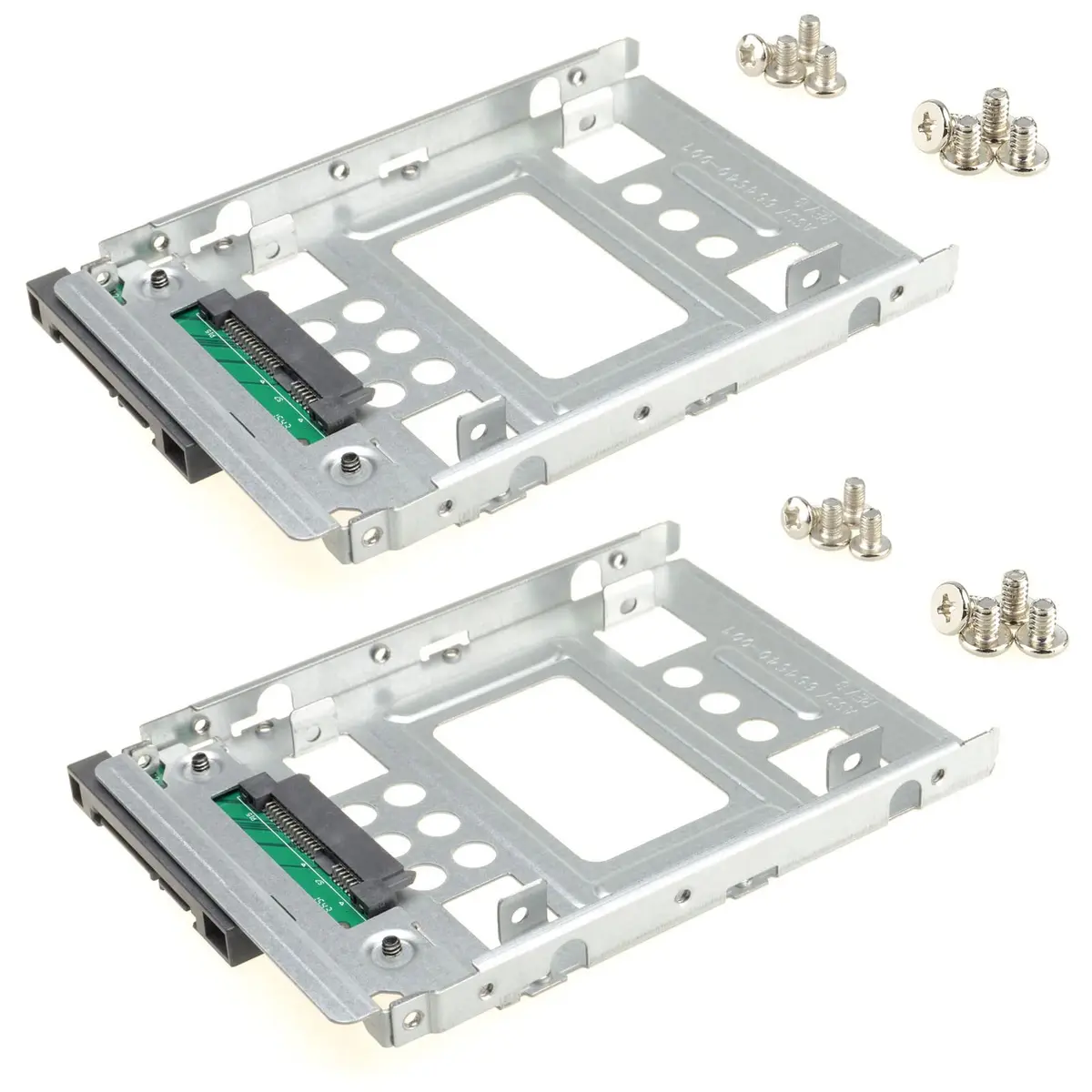 DSLRKIT 2.5" SSD to 3.5" SATA HDD Adapter Caddy Tray Pack of 2 | Hot Swap Plug for High-Speed Data Transfer - main product image