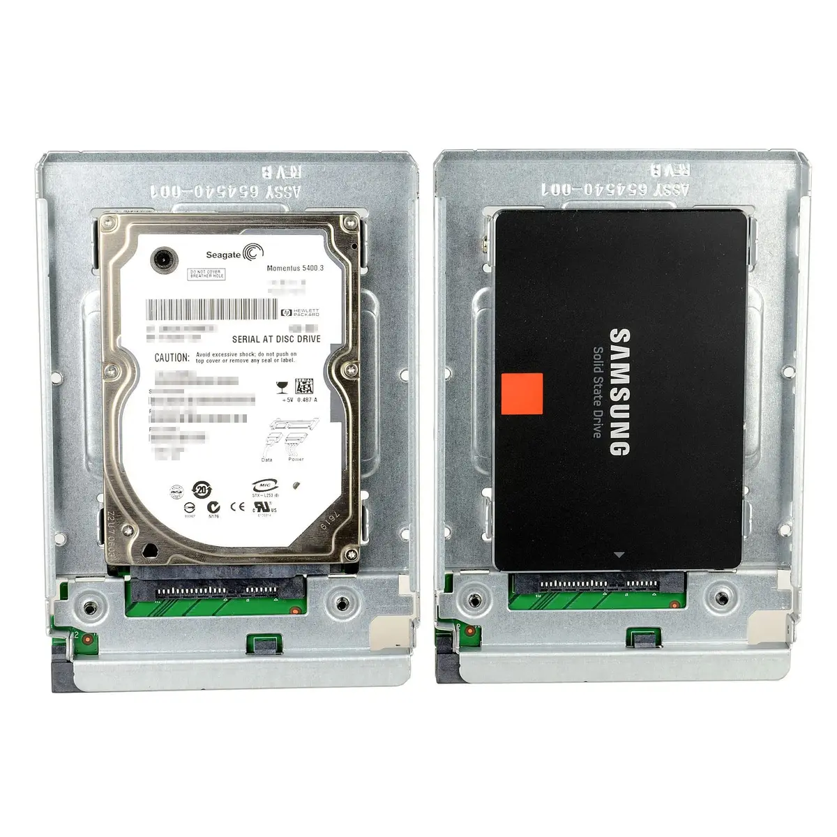 DSLRKIT 2.5" SSD to 3.5" SATA HDD Adapter Caddy Tray Pack of 2 | Hot Swap Plug for High-Speed Data Transfer - view 5