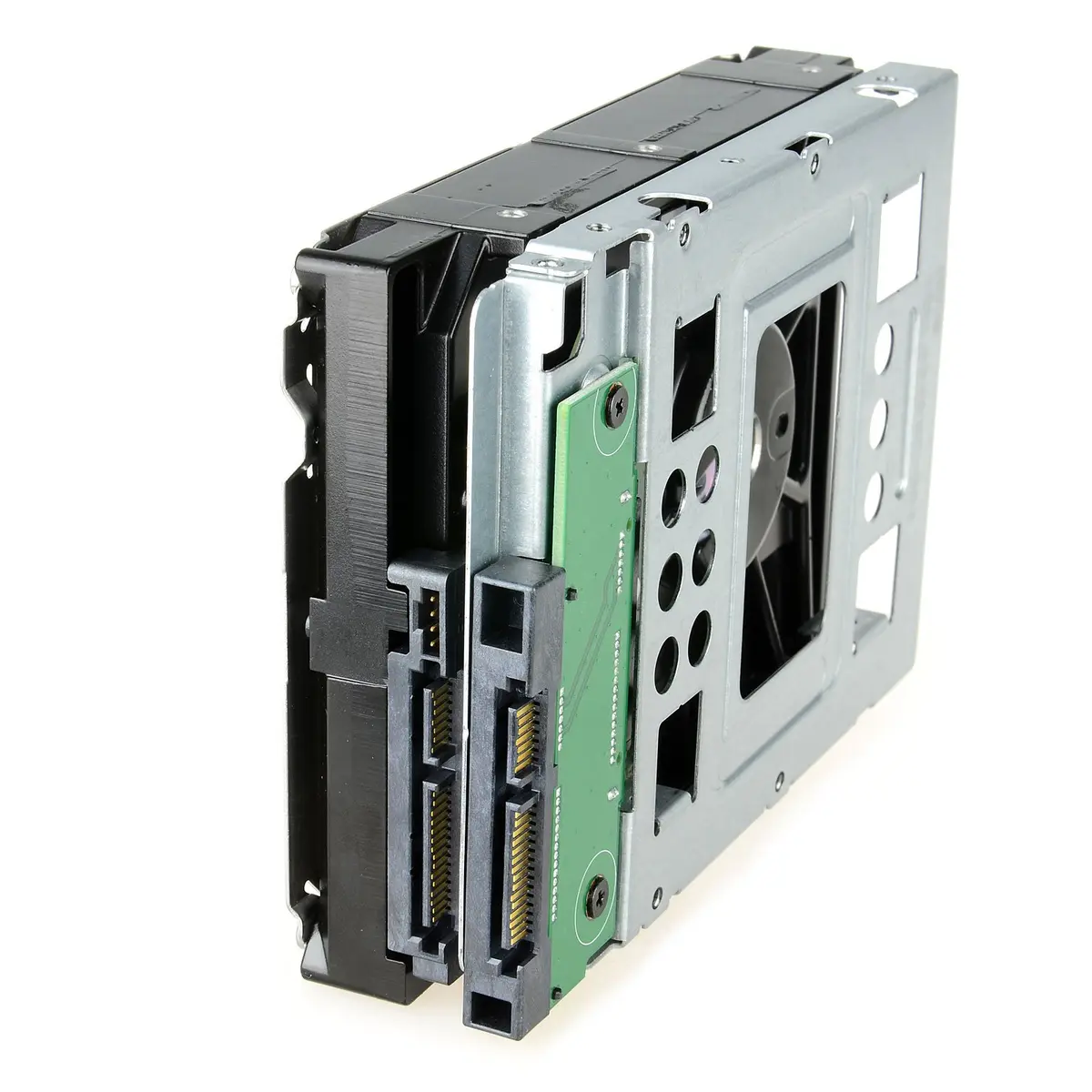 DSLRKIT 2.5" SSD to 3.5" SATA HDD Adapter Caddy Tray Pack of 2 | Hot Swap Plug for High-Speed Data Transfer - view 6