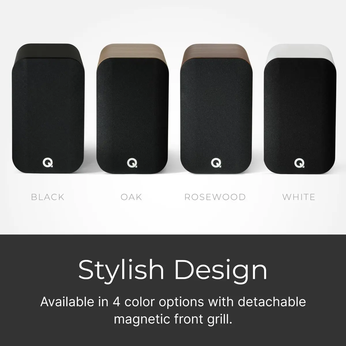Q Acoustics 5010 Compact Bookshelf Speakers Pair Holme Oak | Premium 4.5" Mid/Bass, 6Ω, 75W - view 3