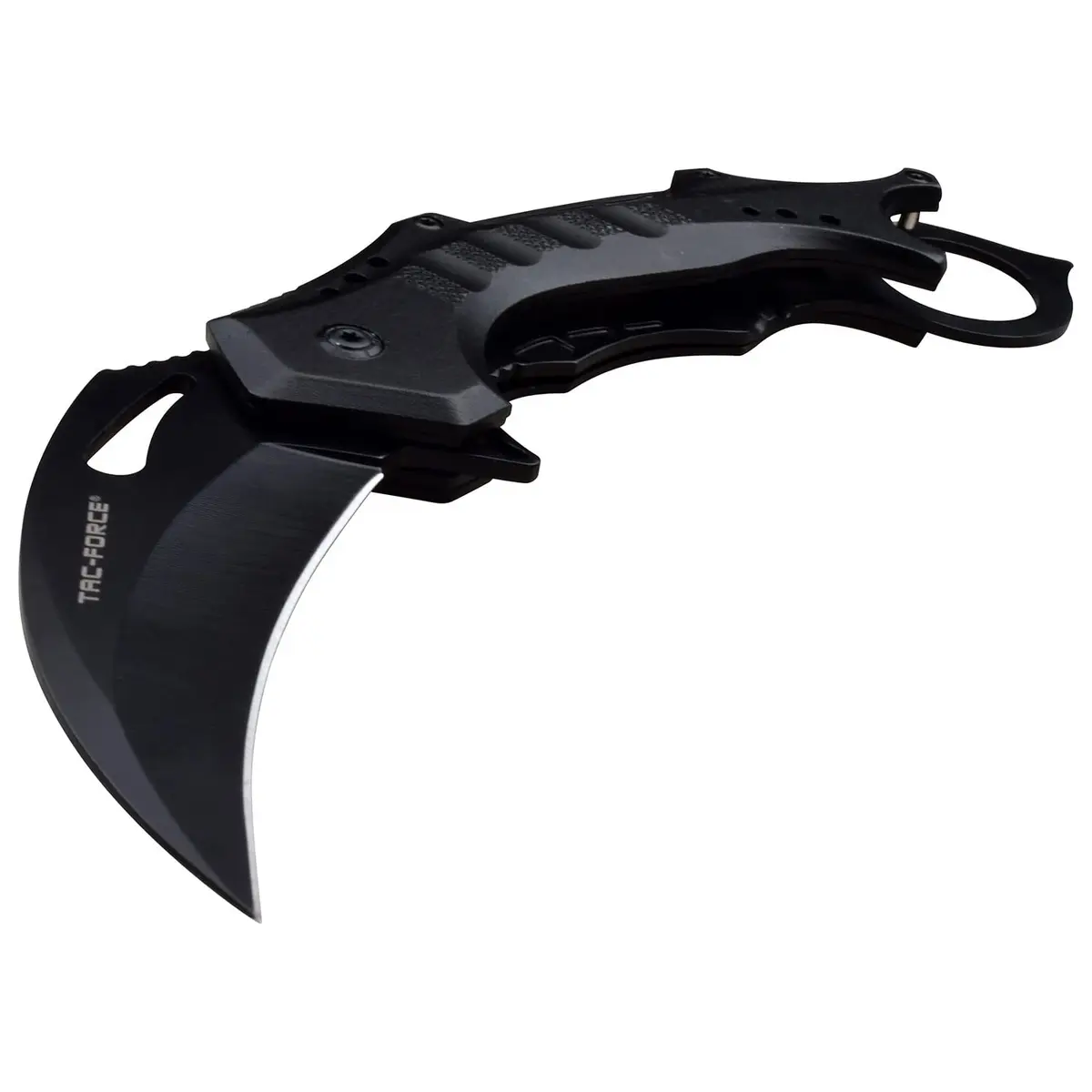 Tac-Force Folding Pocket Knife, 3.25-inch Black Blade, Black Aluminum Handle, 8.75-inch Overall Length TF-705K-BK - view 4
