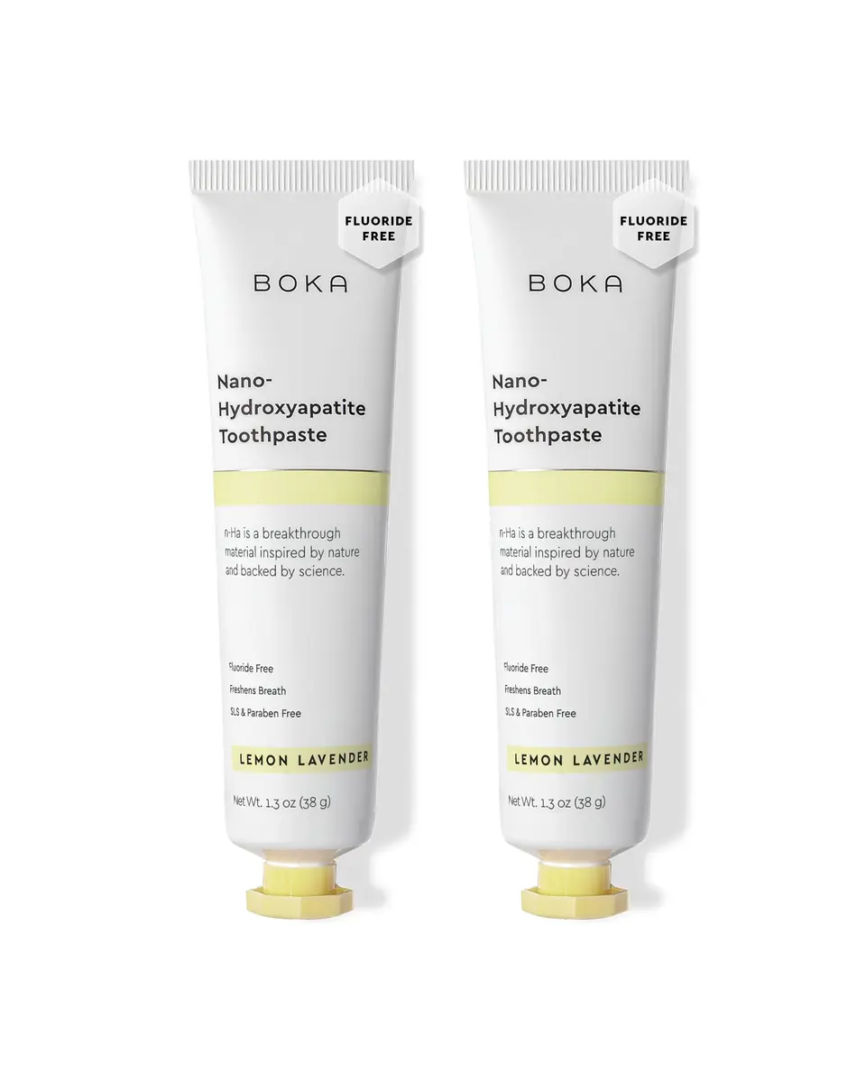 Boka Nano Hydroxyapatite Toothpaste Lemon Lavender 74ml (2.6 oz) | Fluoride-Free Enamel Care - main product image