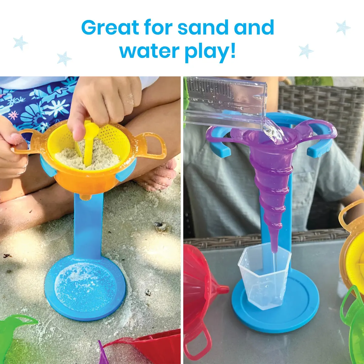 hand2mind Starter Science Funnels, 7 Pieces | Durable STEM Toys for Kids 3+ - view 5