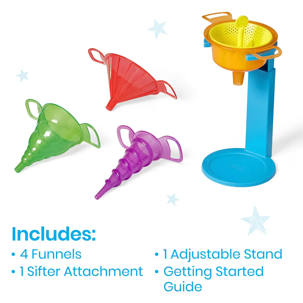hand2mind Starter Science Funnels, 7 Pieces | Durable STEM Toys for Kids 3+ - view 2