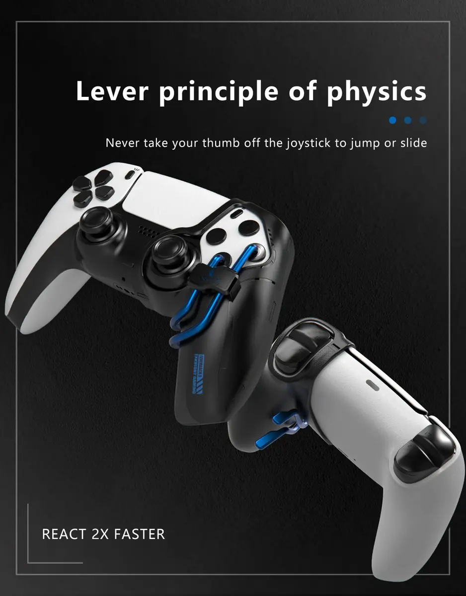 EXknight Deathclaw Back Paddles Attachment for PS5 Controller | Play Like a PRO, React 2X Faster - view 3