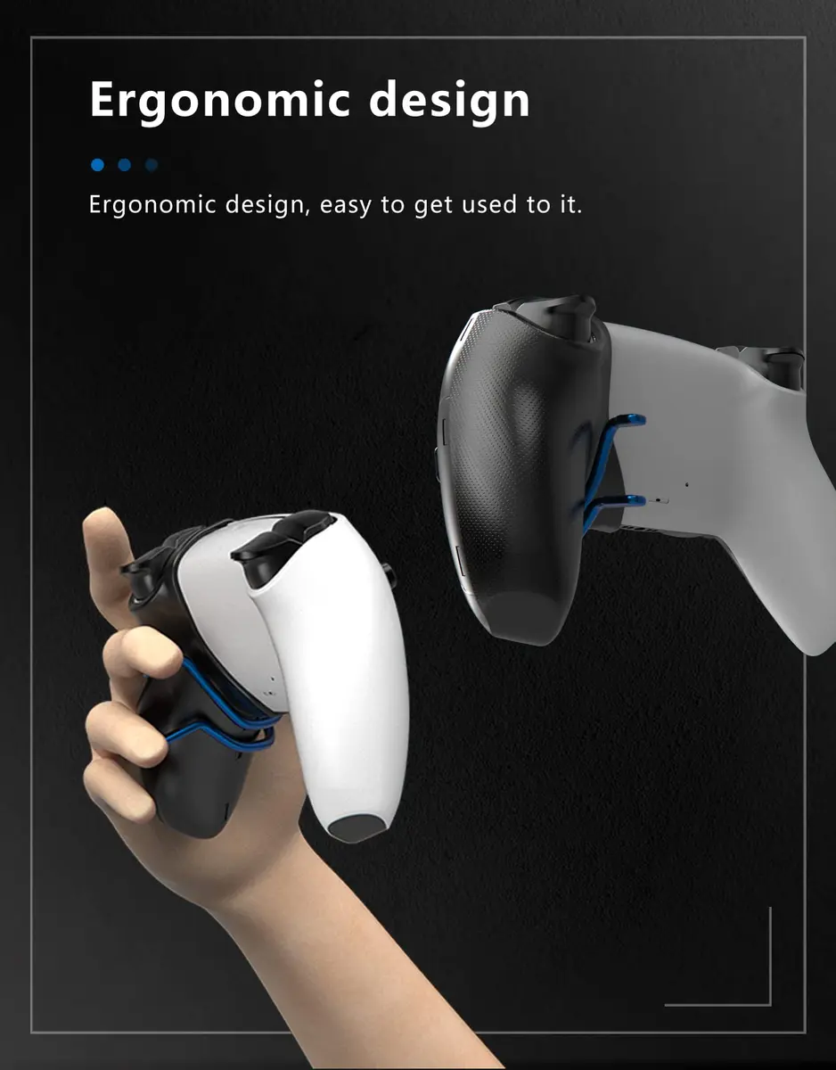 EXknight Deathclaw Back Paddles Attachment for PS5 Controller | Play Like a PRO, React 2X Faster - view 4