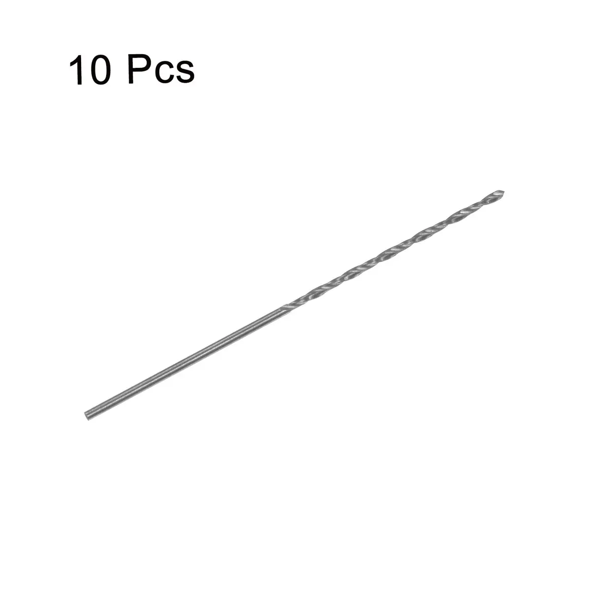 HARFINGTON 10pcs Extra Long Drill Bits 1.3mm | High-Speed Steel, Straight Shank, 65mm Length for Metal & Wood - view 3