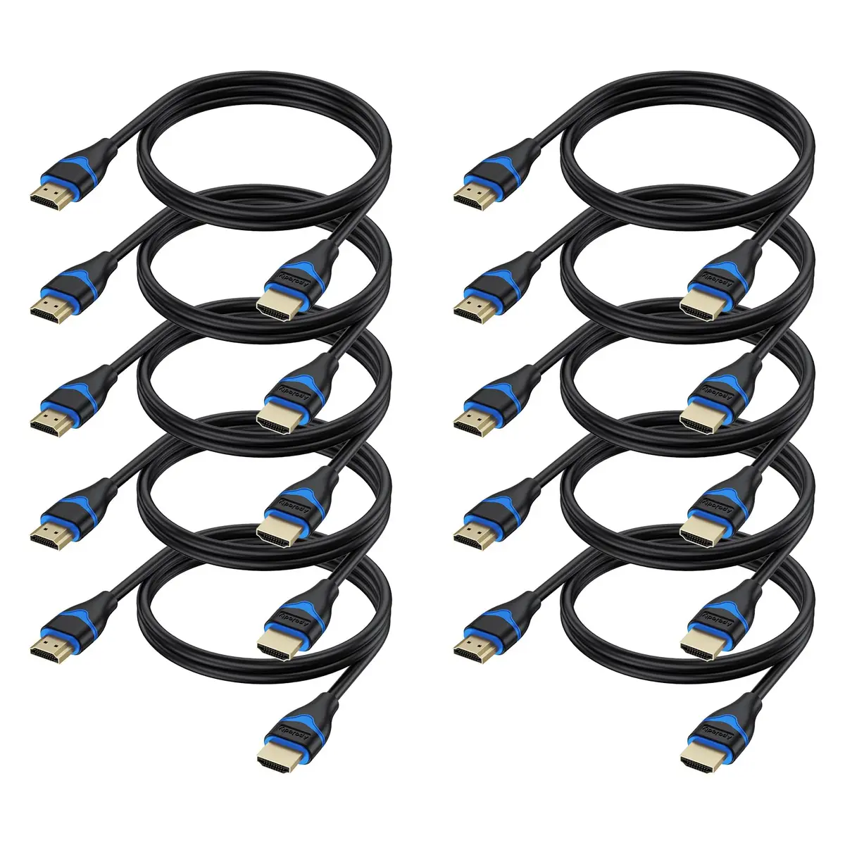ApoJodly 4K HDMI Cables 3FT (0.91m) 10-Pack | High Speed 2.0 Cord for PS5, Monitors - main product image