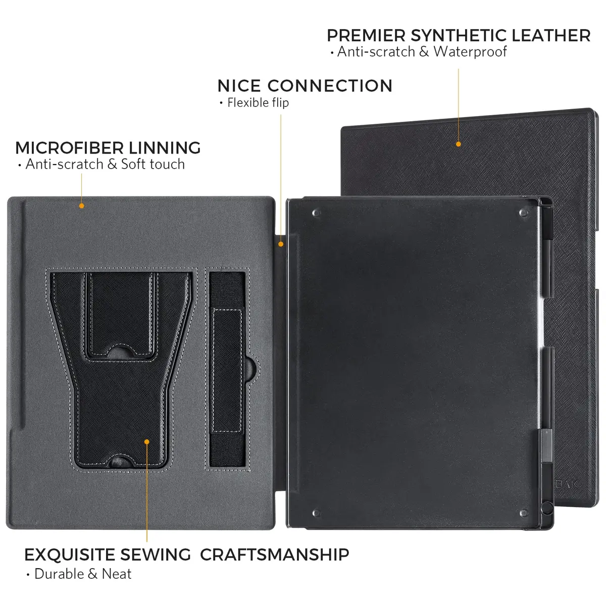 CoBak Stand Case for Remarkable 2 Paper Tablet 10.3" | Protective Folio with Hand Strap - view 5