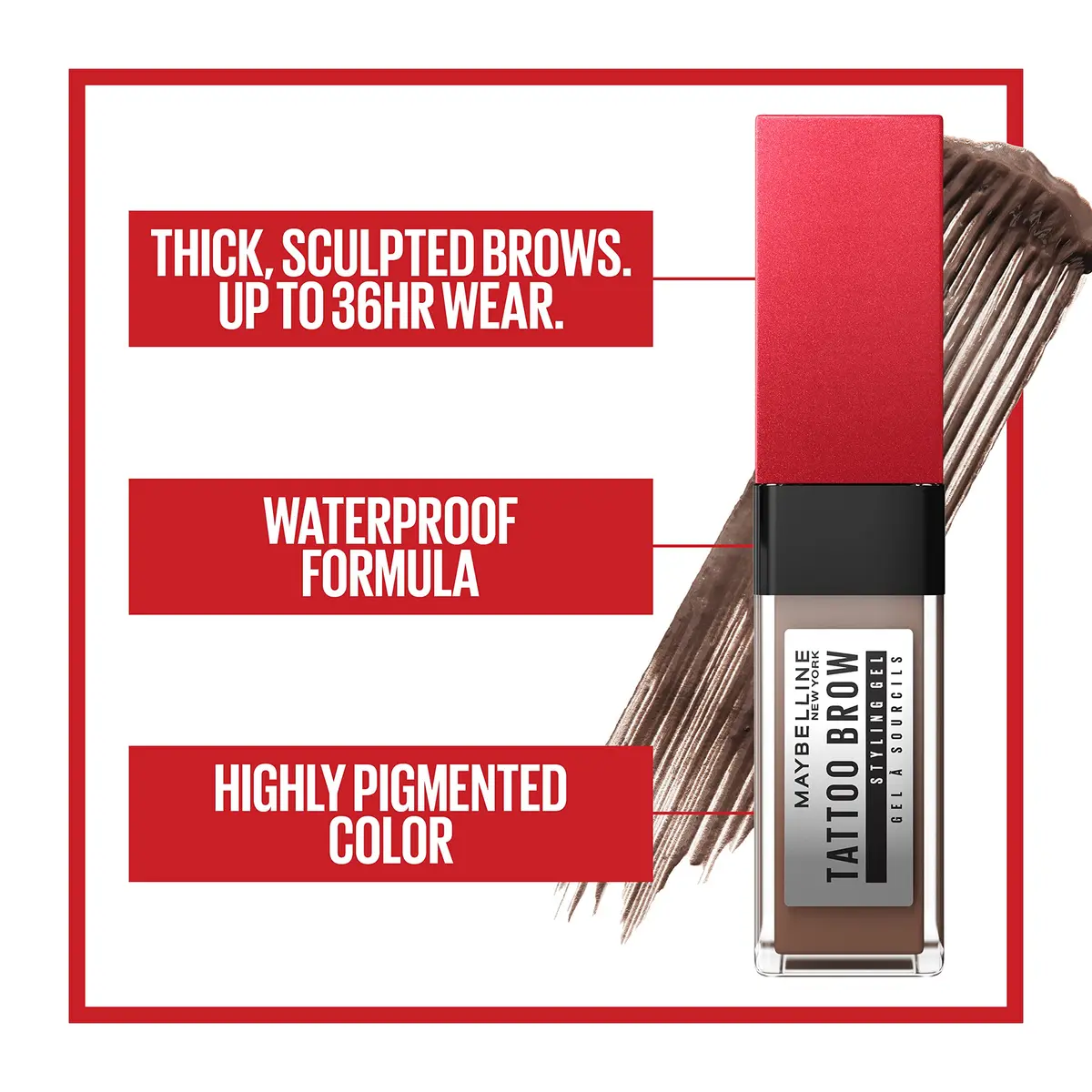 Maybelline Tattoo Studio Brow Styling Gel Blonde | 0.2 Fl Oz (5.9 ml) - view 6
