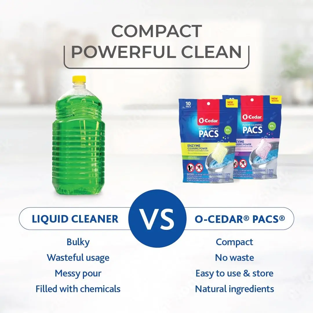 O-Cedar Microfiber Spin Mop & Bucket System with 3 Extra Refills | Hands-Free Wringing for Easy Floor Cleaning - view 2