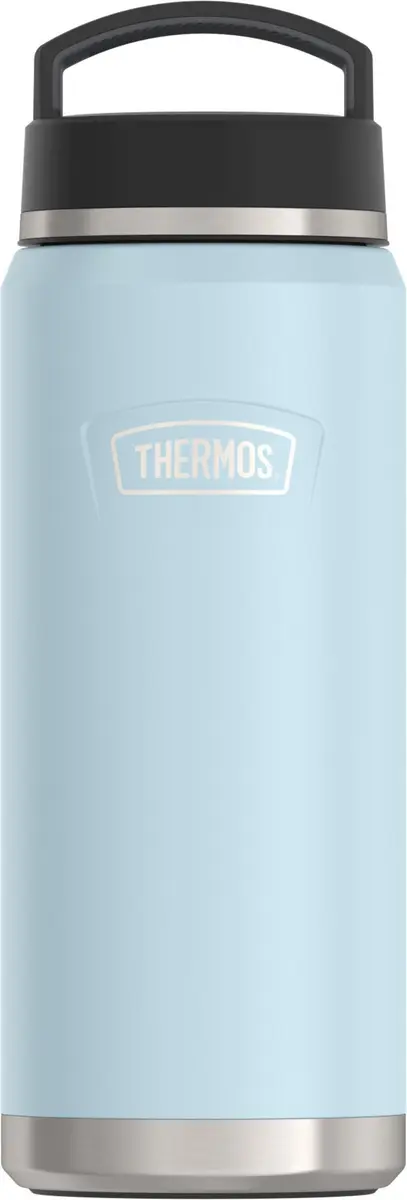 THERMOS ICON SERIES Water Bottle with Screw Top Lid 40oz | Glacier Stainless Steel Vacuum Insulated - main product image