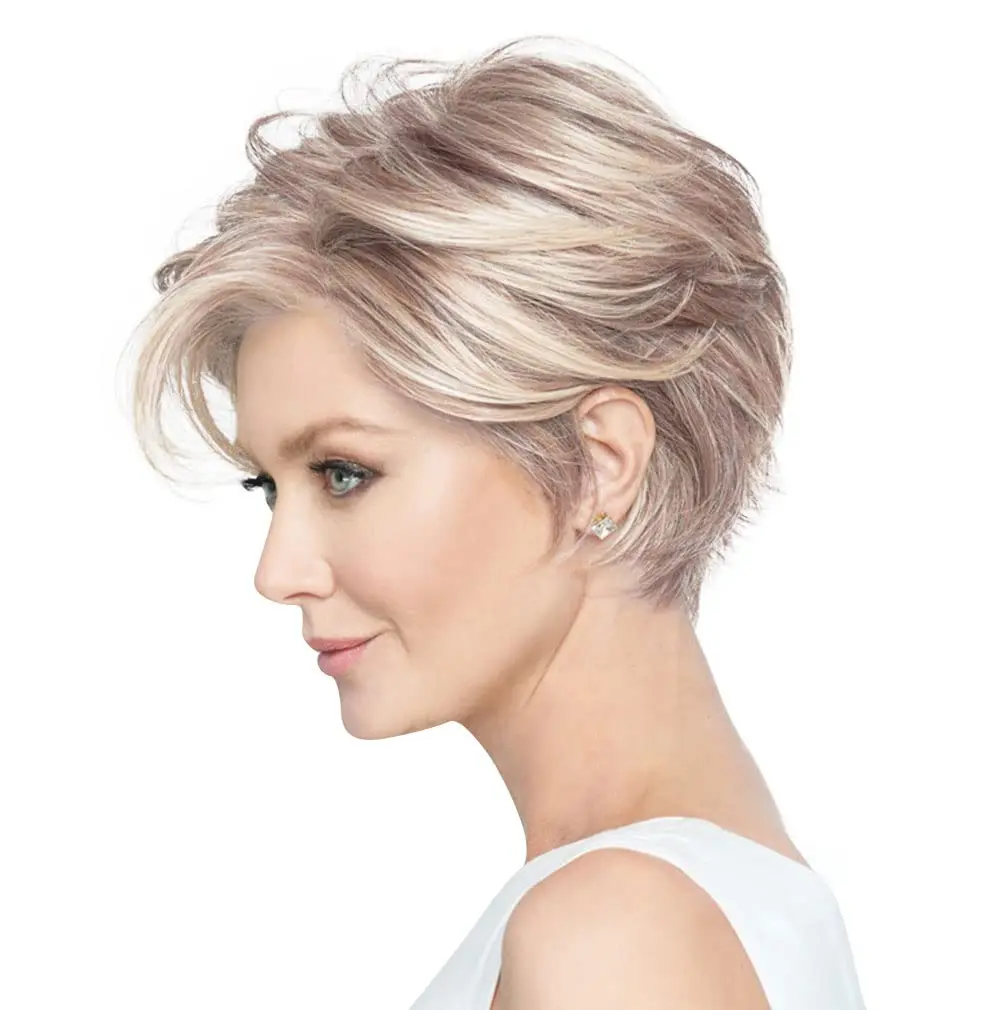 Hair u wear Raquel Welch Women's Face-Framing Short Blonde Wig, GO TO STYLE | Versatile, Heat-Friendly Synthetic Hair, Adjustable Fit - view 5