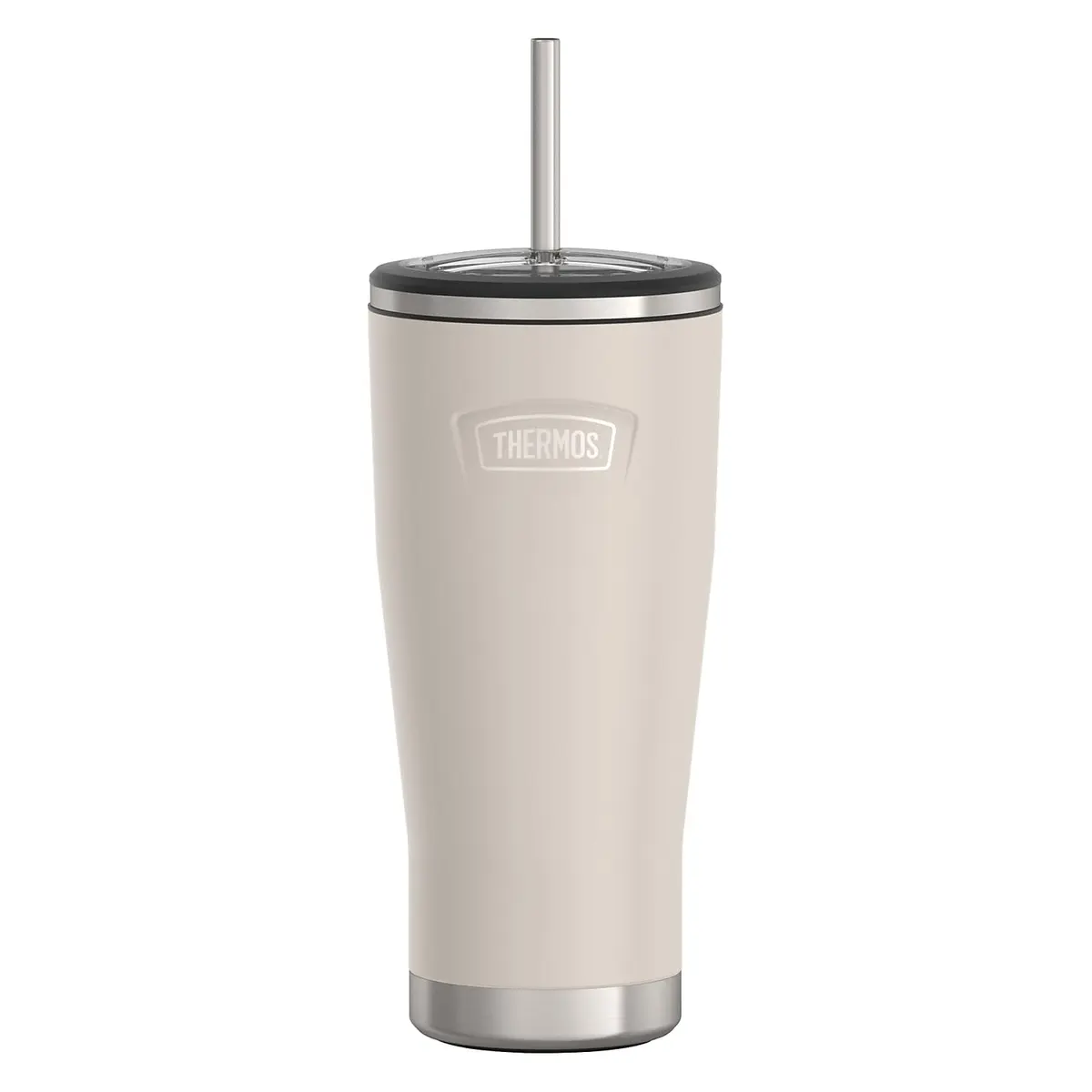 THERMOS ICON SERIES Stainless Steel Cold Tumbler 24oz Sandstone Vacuum Insulated - main product image
