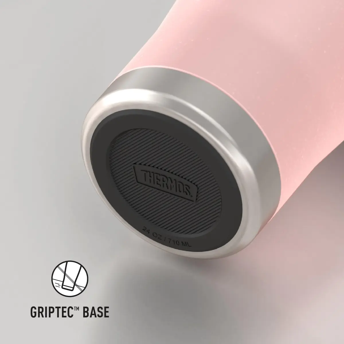 THERMOS ICON SERIES, Stainless Steel Cold Tumbler with Lid and Straw - 24 Ounce, Sunset Pink | Vacuum Insulated Drinkware - view 5