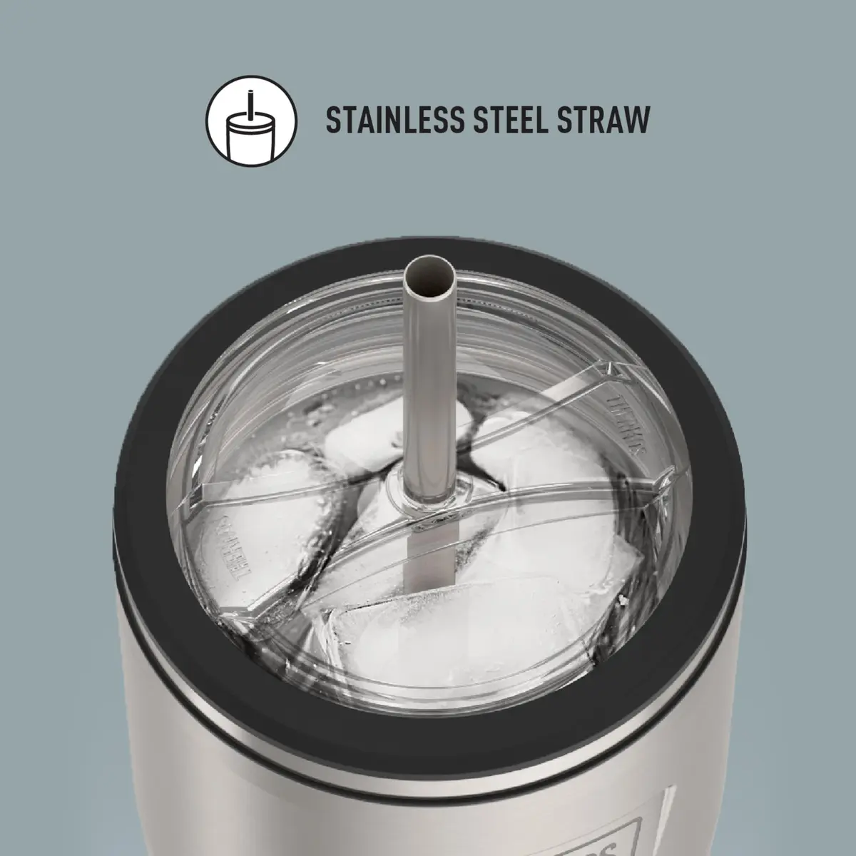 THERMOS ICON SERIES Stainless Steel Cold Tumbler with Straw 710ml (24 Ounce) | Keeps Drinks Cold Up to 24 Hours - view 3