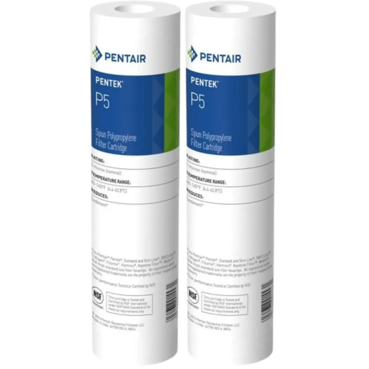 Pentair Pentek P5 Sediment Water Filter Cartridge 25.4cm (10") 5 Micron | NSF Certified for Clean Water - main product image