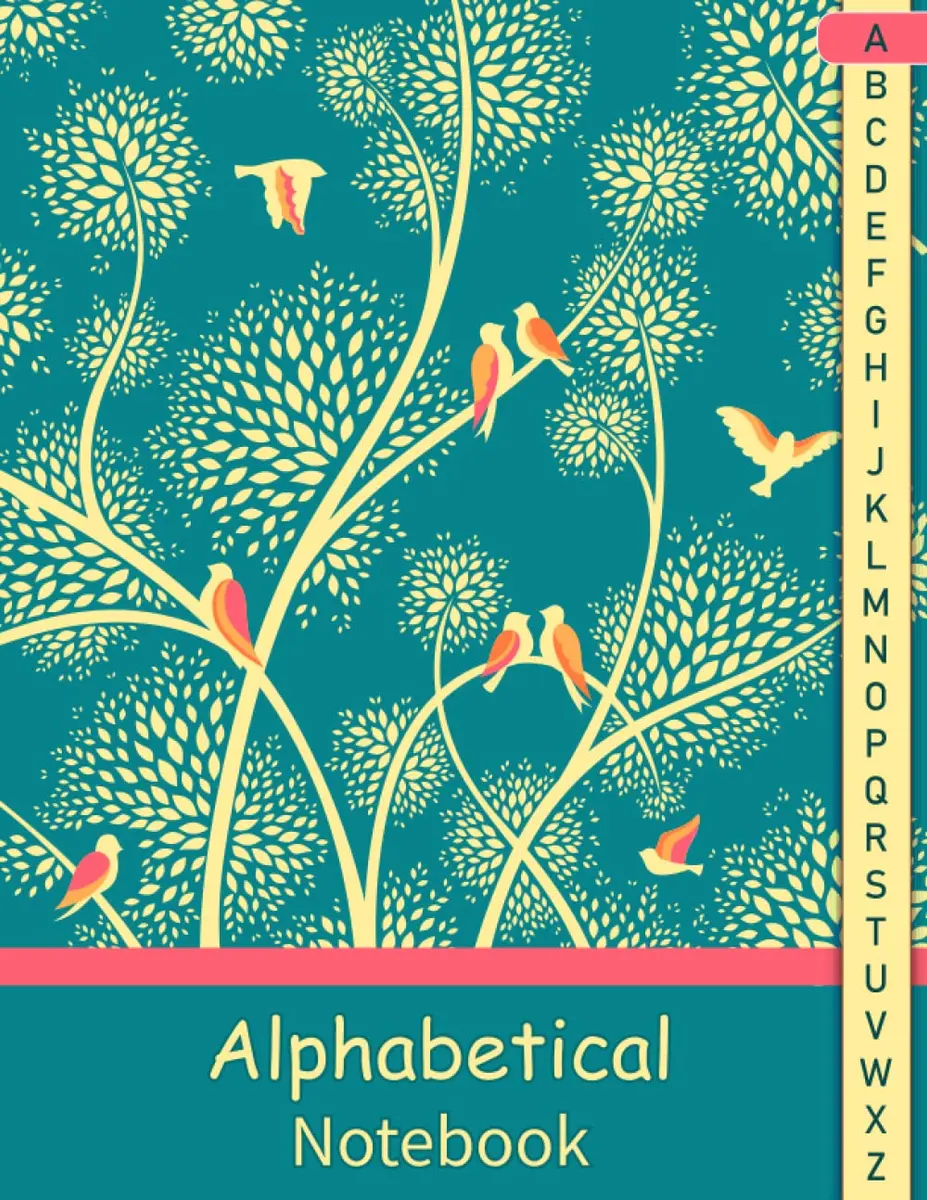 Alphabetical Notebook A4 Size 105 Pages | Lined Journal Organizer with A-Z Sections - main product image