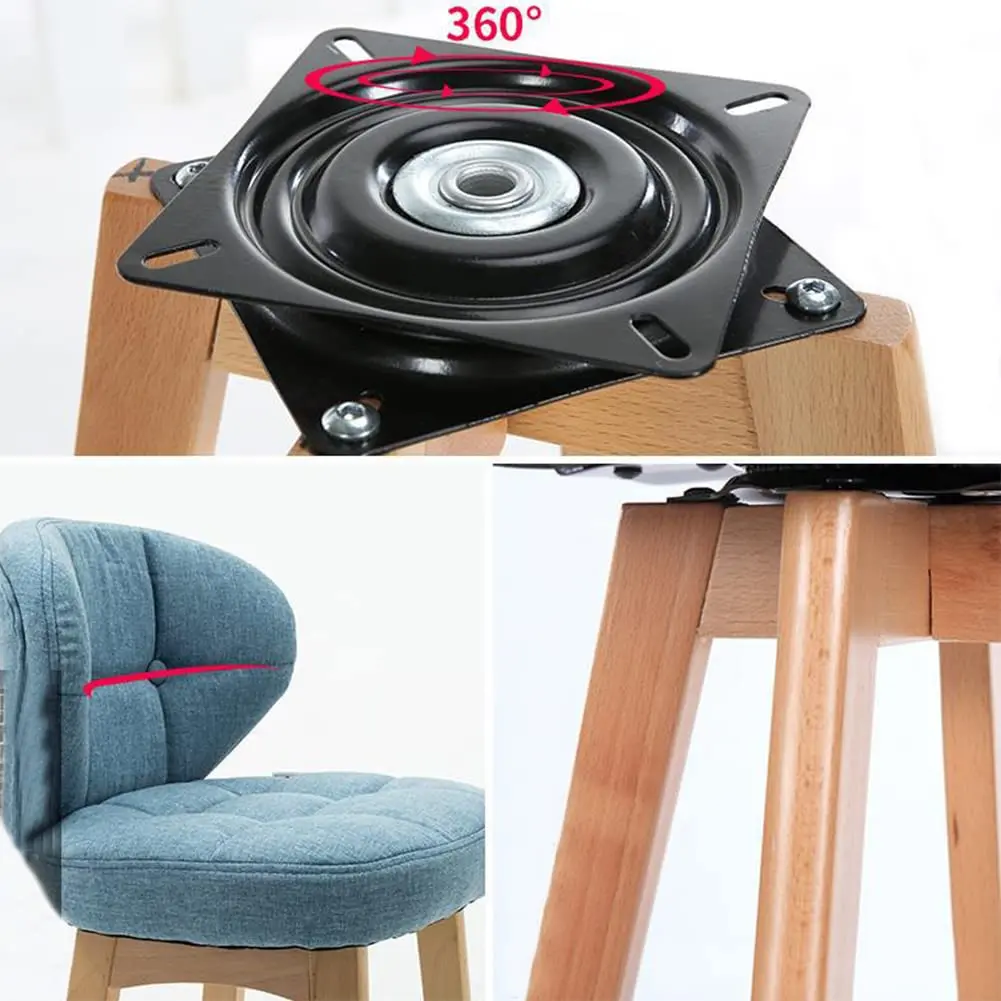 Lokatall 6 Inch Heavy Duty Swivel Plate with 360 Rotating Base, 15.7 cm (6") Square Steel Ball Bearing Turntable - view 5
