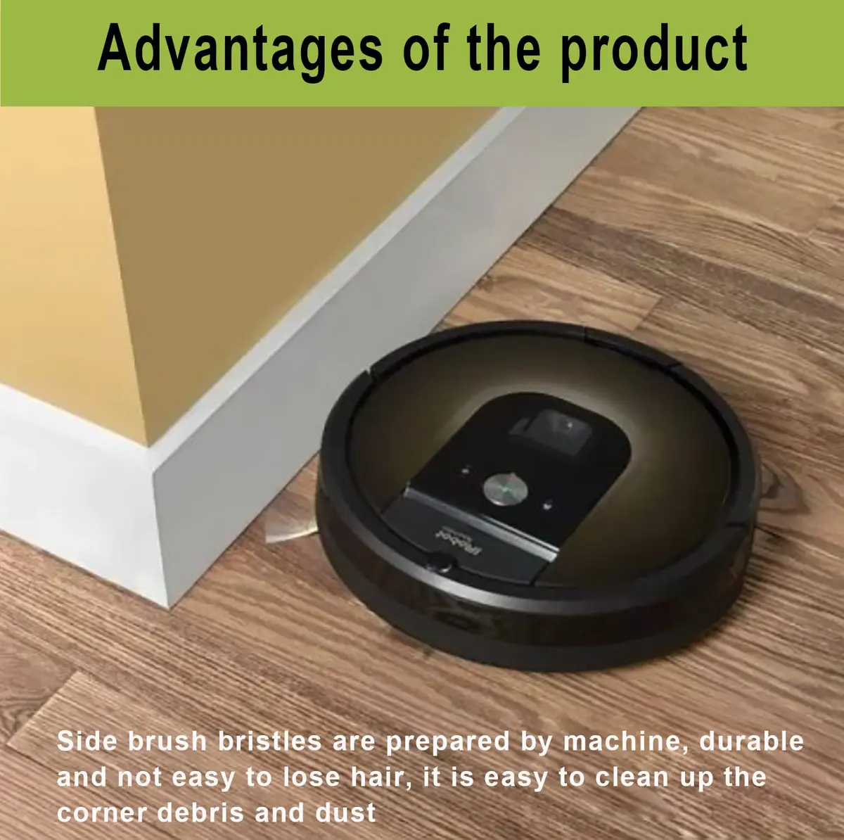 E-HAO Edge-Sweeping Brush for iRobot Roomba i/j/e Series | Compatible with 6+ Models, Long-Lasting, Easy to Install - view 6