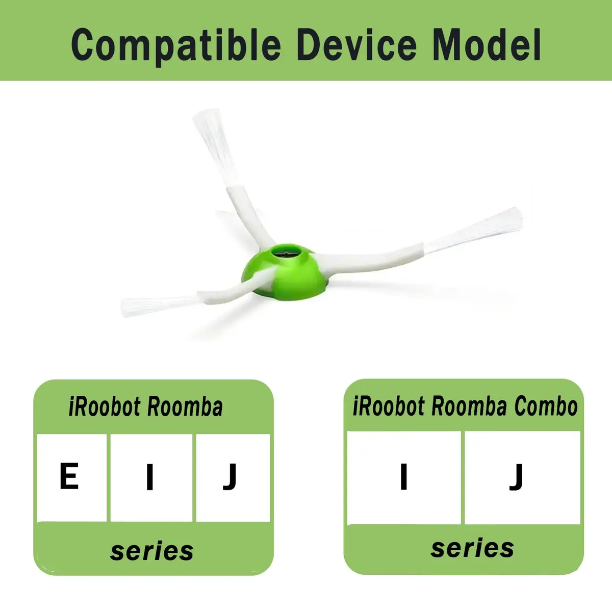 E-HAO Edge-Sweeping Brush for iRobot Roomba i/j/e Series | Compatible with 6+ Models, Long-Lasting, Easy to Install - view 2