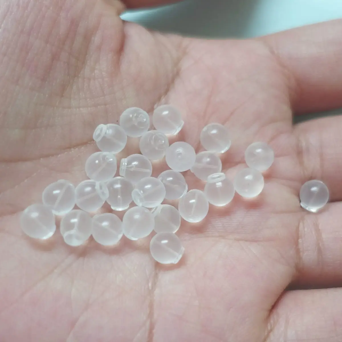 OwlkOrmy Comfort Impenetrable Soft Safety Backs 102pcs (6mm Diameter) | Medical Grade TPE Earring Backs for Sensitive Ears - view 7