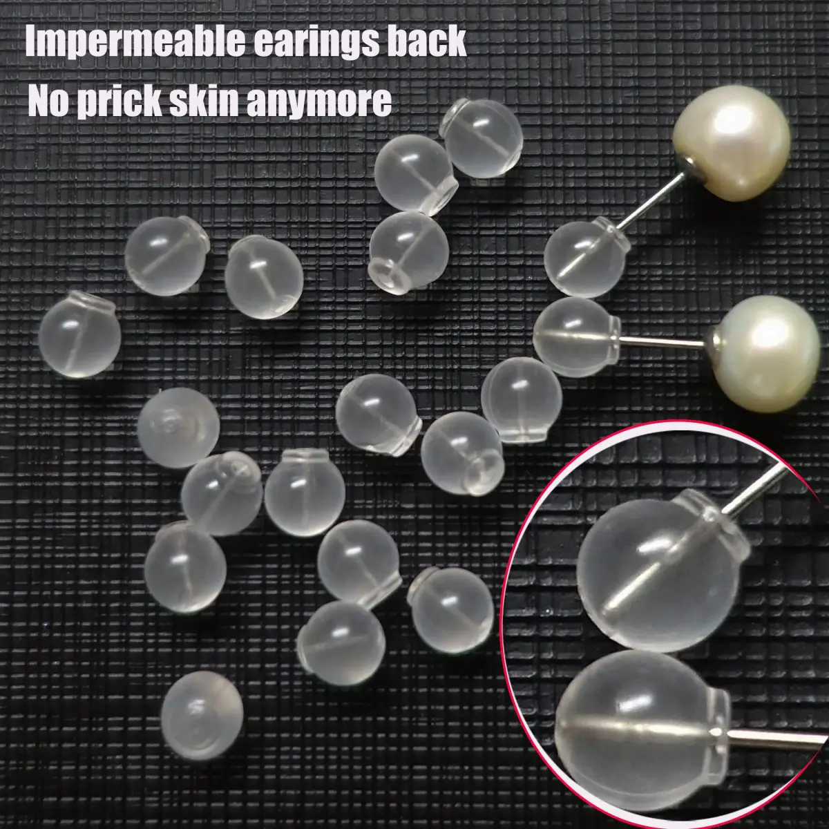OwlkOrmy Purple 102pcs TPE Medical Grade Earring Backs | Comfortable Impenetrable Soft Safety Backs for Studs, Dangles, Hooks - view 5