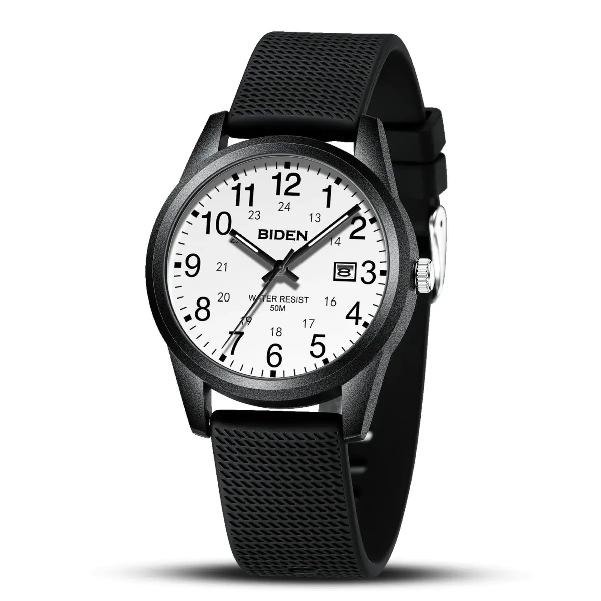 LN LENQIN Men's Analog Quartz Watch 40mm (1.57 inch) | Easy Read Military Time with Luminous Dial - main product image
