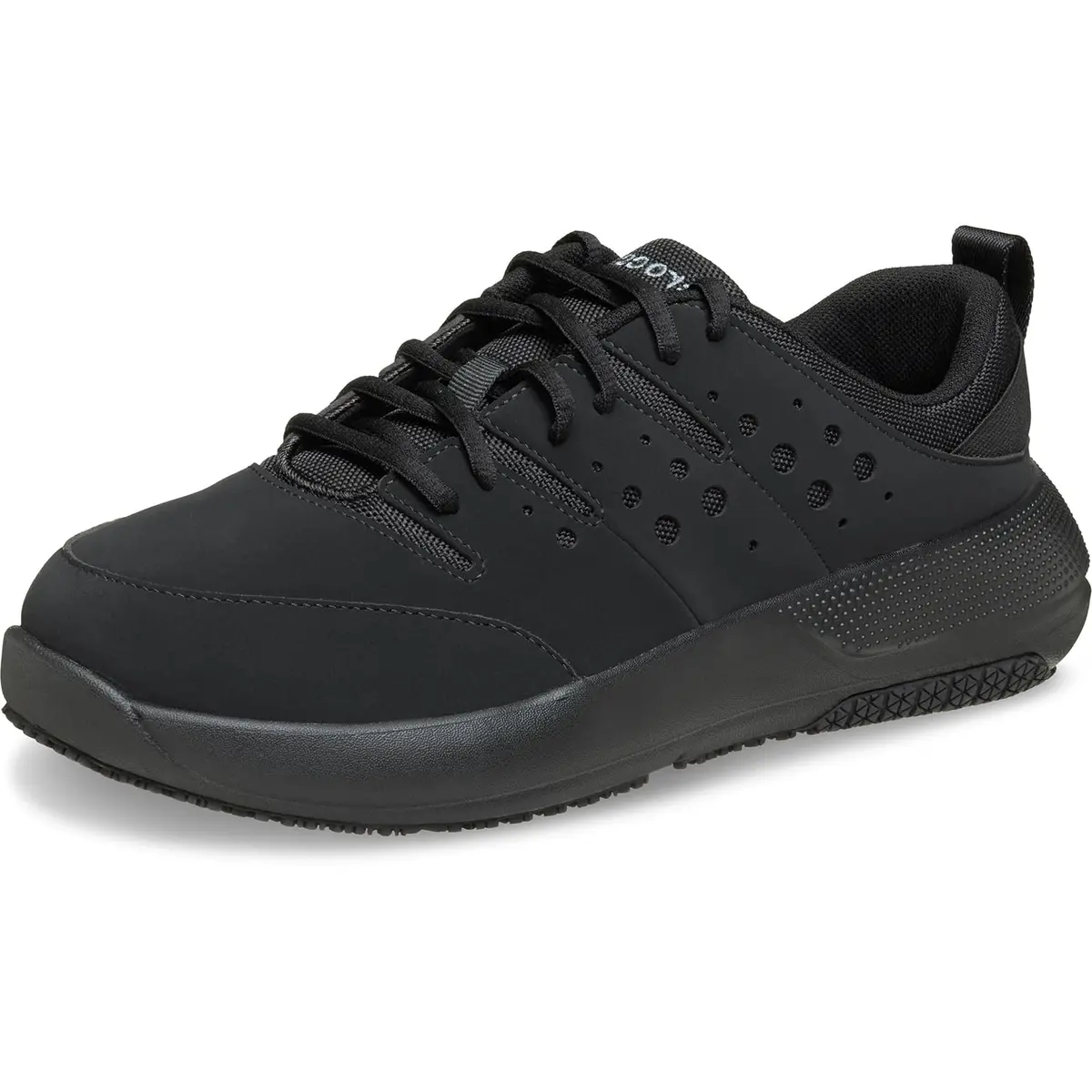 Crocs Men On The Clock Work Sneakers | Slip Resistant, Supportive, Durable in Black, Size 11 - main product image