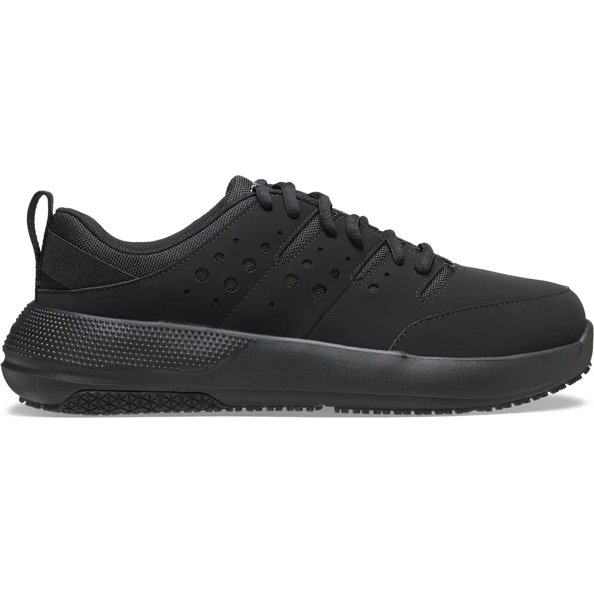 Crocs Men On The Clock Work Sneakers | Slip Resistant, Supportive, Durable in Black, Size 11 - view 5